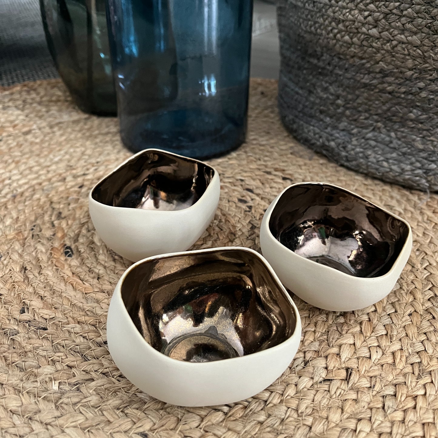 Trio Ceramic Candle Holders