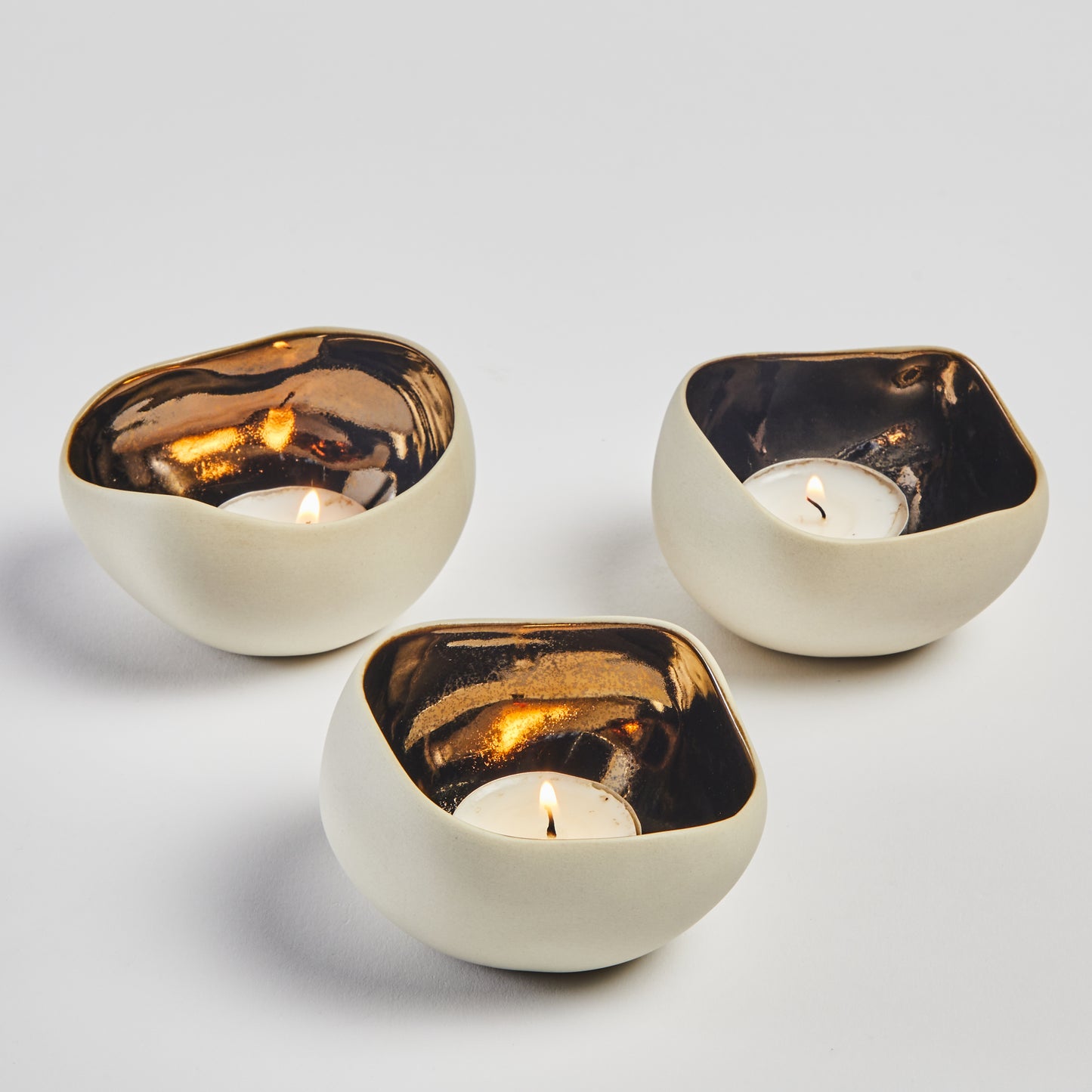 Trio Ceramic Candle Holders