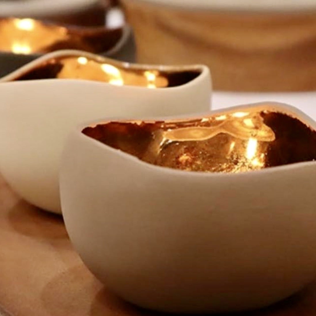 Trio Ceramic Candle Holders