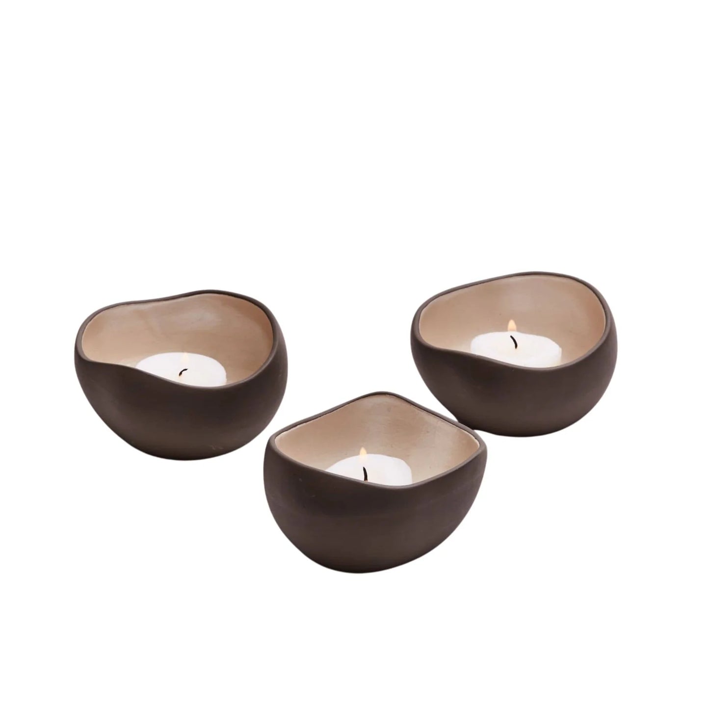 Trio Ceramic Candle Holders
