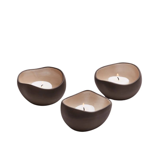Trio Ceramic Candle Holders